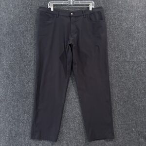 Lululemon ABC Warpstreme Pants Men's 40 Black 5 Pocket Stretch Tech Casual Golf